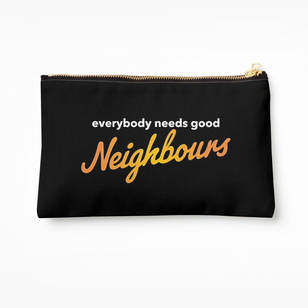 Whibos Makeup Bag Everybody Needs Good Neighbours Logo Cosmetic Organizer Tyvek Paper Bags Zipper Pouch