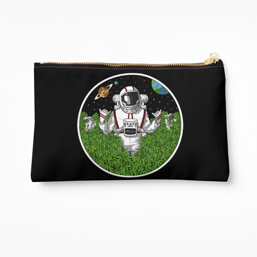 Whibos Makeup Bag Astronaut Stoner Cosmetic Organizer Tyvek Paper Bags Zipper Pouch