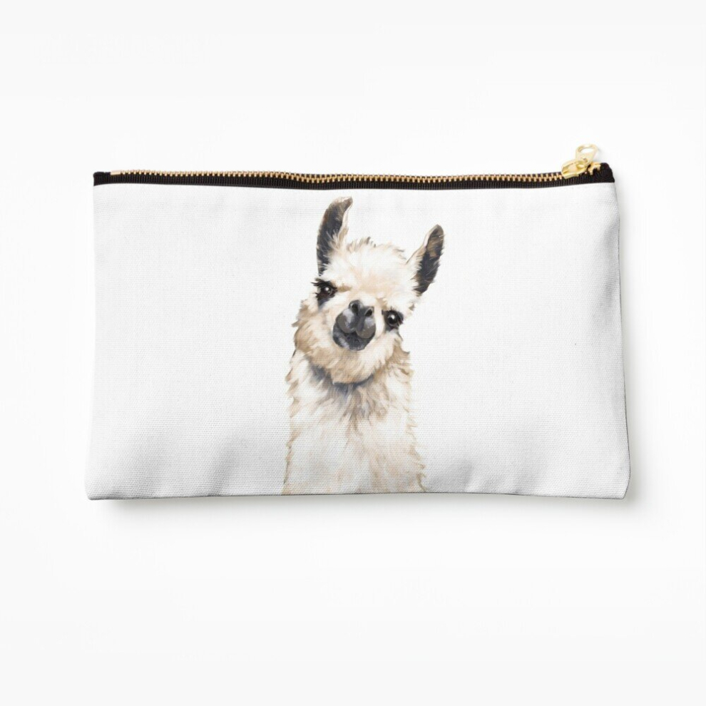 Whibos Makeup Bag Llama Cosmetic Organizer Tyvek Paper Bags Zipper Pouch