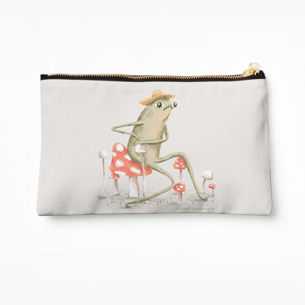 Whibos Makeup Bag Awkward Toad Cosmetic Organizer Tyvek Paper Bags Zipper Pouch
