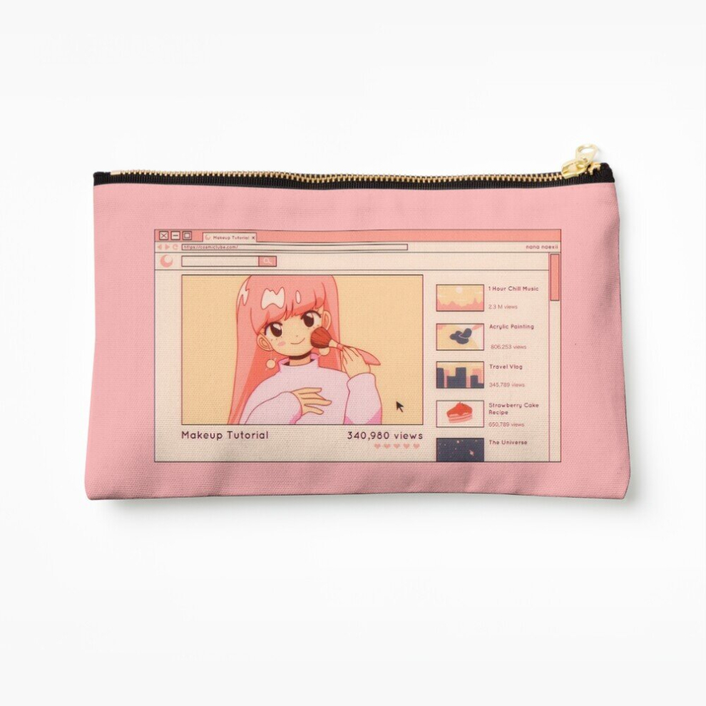 Whibos Makeup Bag Aesthetic Website Cosmetic Organizer Tyvek Paper Bags Zipper Pouch