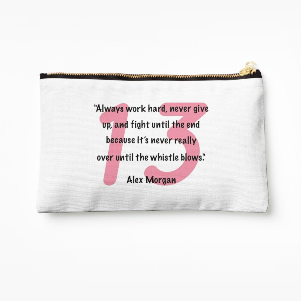 Whibos Makeup Bag Alex Morgan Quote Cosmetic Organizer Tyvek Paper Bags Zipper Pouch