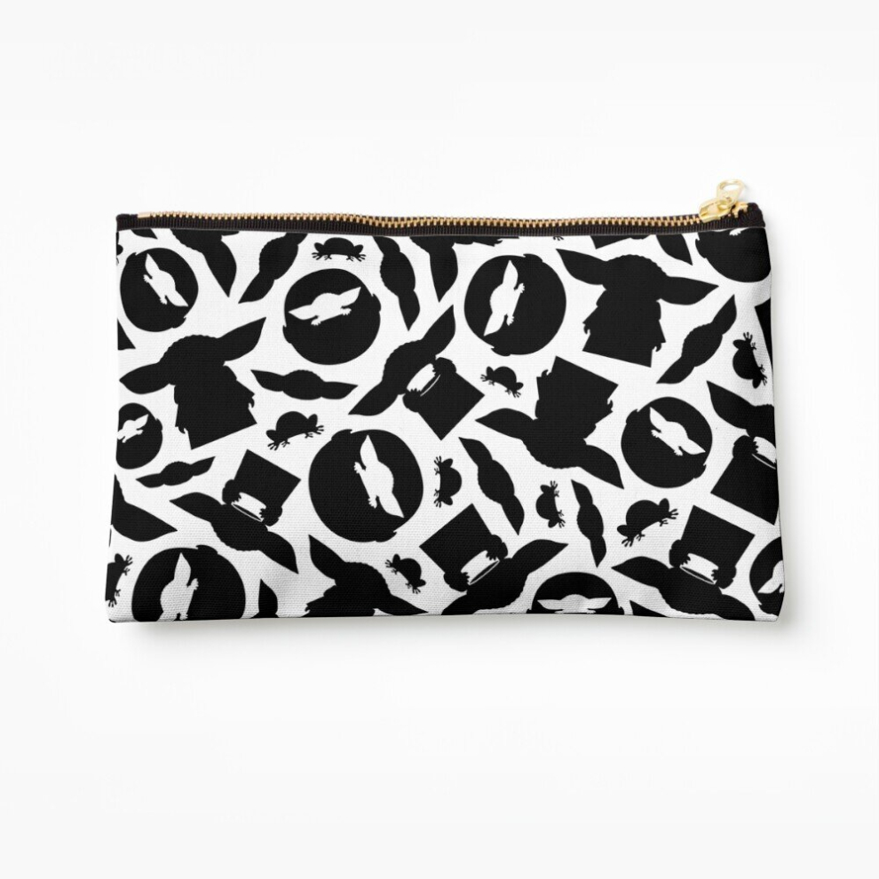 Whibos Makeup Bag Monochrome Silhouettes Cosmetic Organizer Tyvek Paper Bags Zipper Pouch