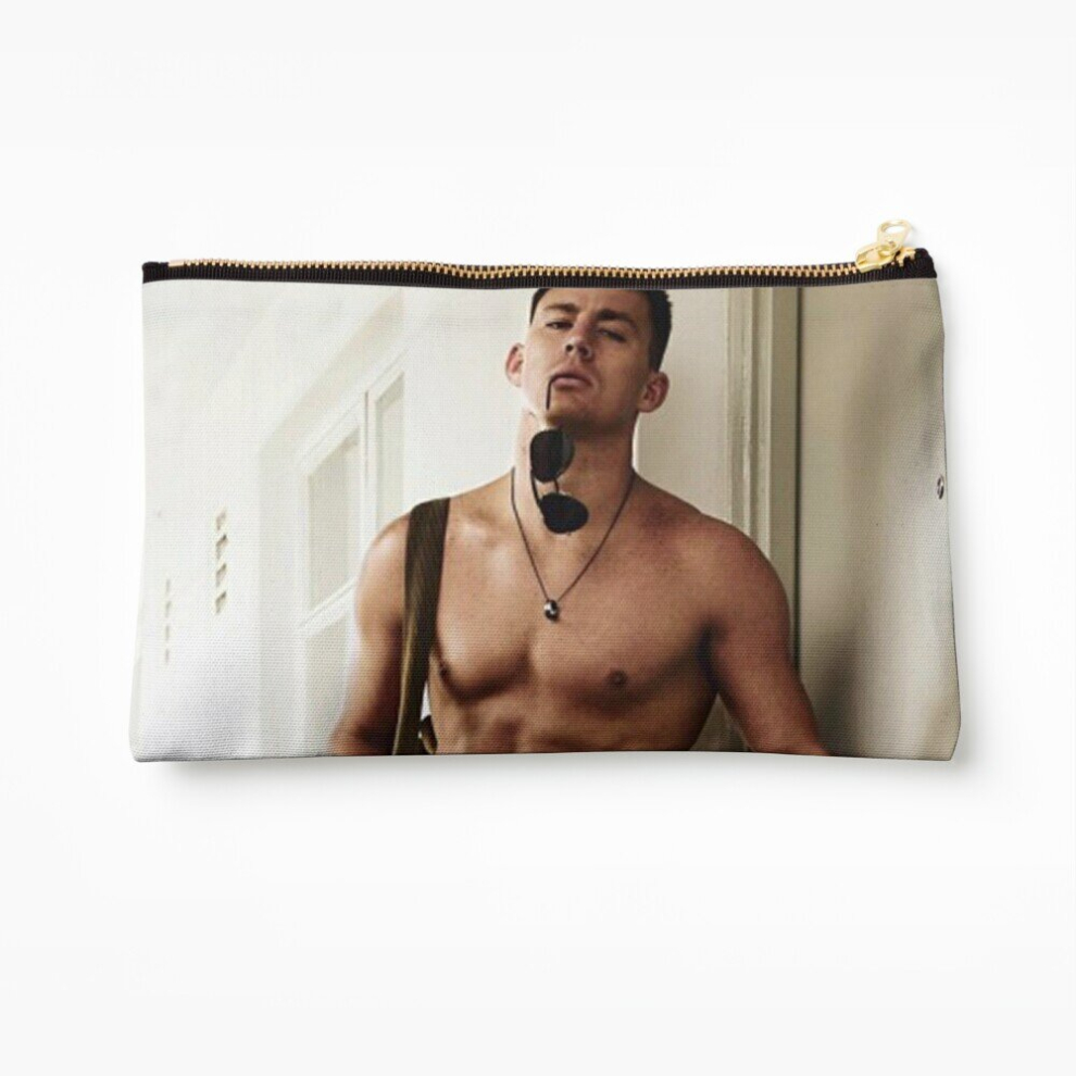 Whibos Makeup Bag Channing Tatum Shirtless Cosmetic Organizer Tyvek Paper Bags Zipper Pouch