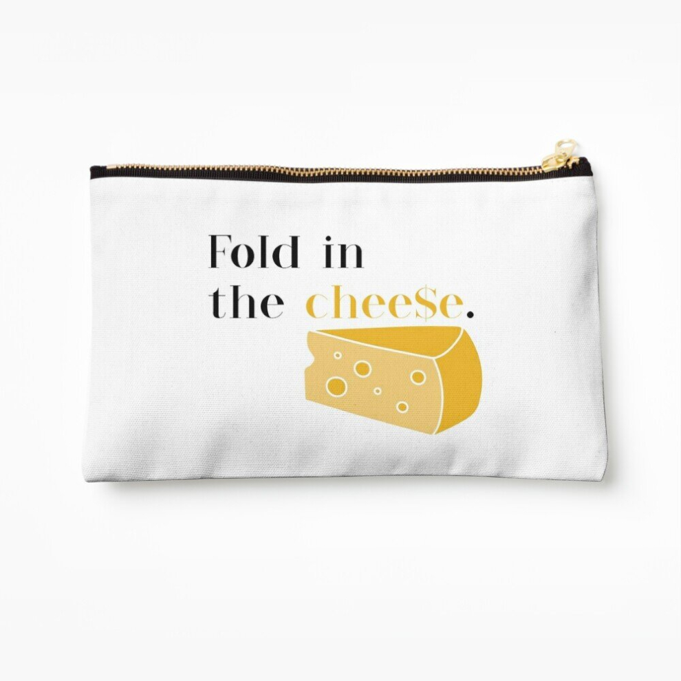 Whibos Makeup Bag Schitt's Creek - Fold In The Cheese Cosmetic Organizer Tyvek Paper Bags Zipper Pouch