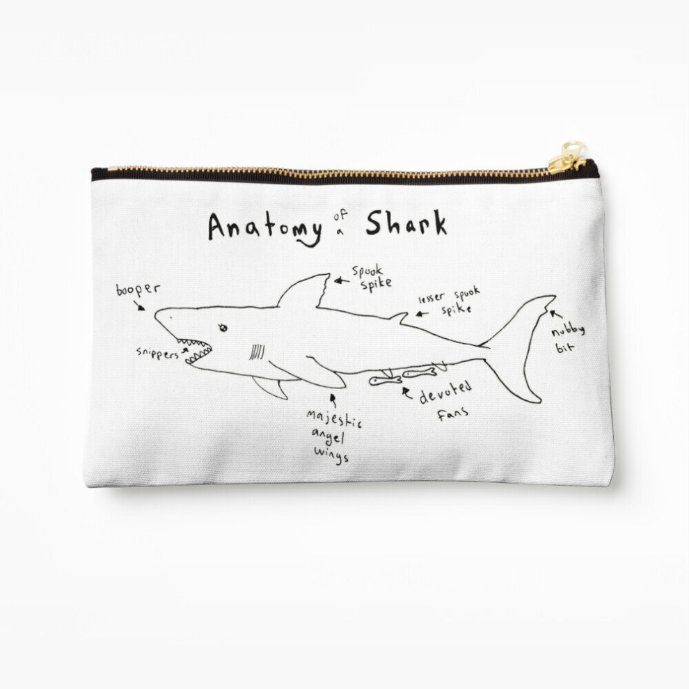 Whibos Makeup Bag Anatomy Of A Shark Cosmetic Organizer Tyvek Paper Bags Zipper Pouch