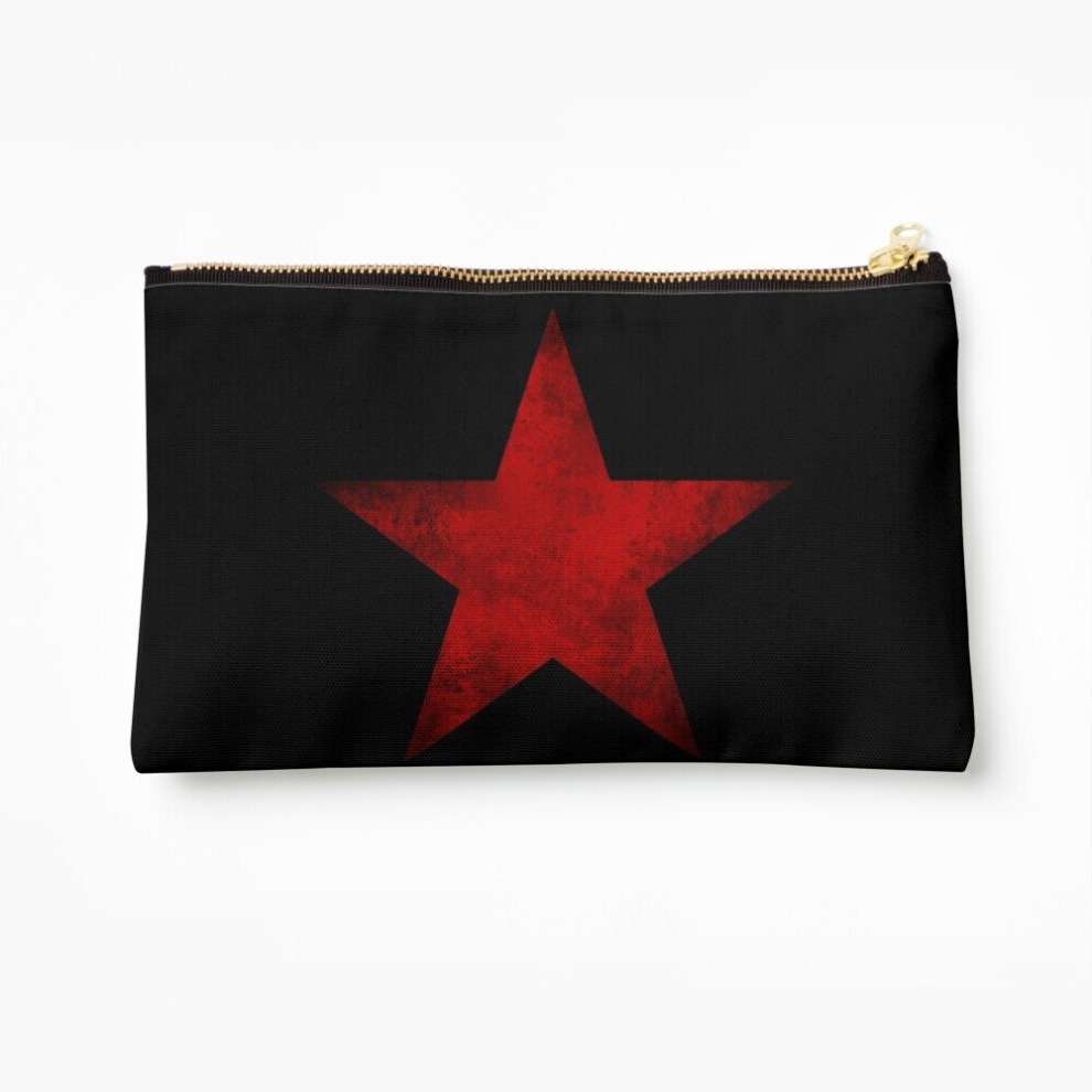 Whibos Red Makeup Bag Star Of The Winter Soldier Cosmetic Organizer Tyvek Paper Bags Zipper Pouch