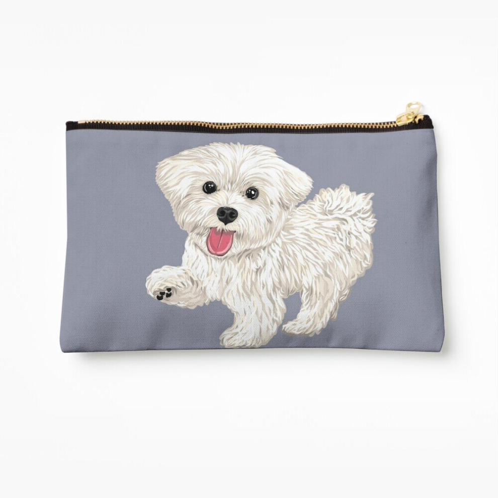 Whibos Makeup Bag Maru The Maltese Cosmetic Organizer Tyvek Paper Bags Zipper Pouch