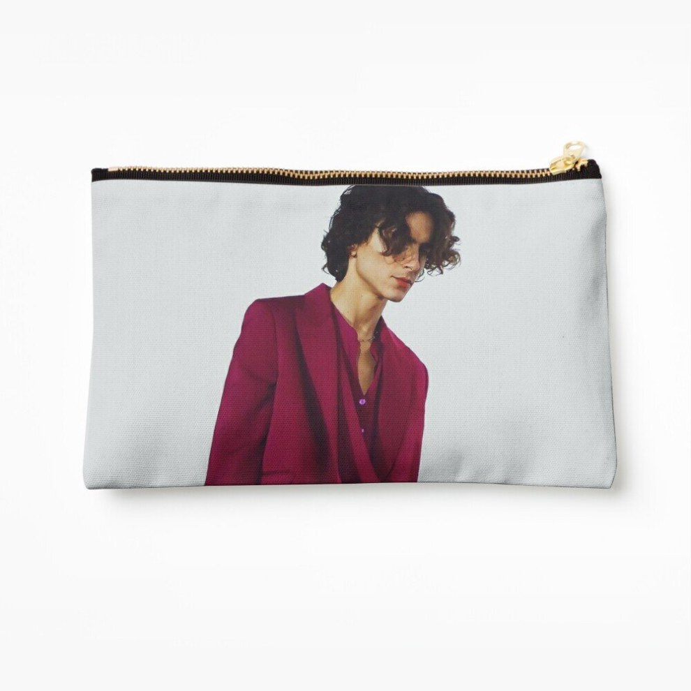 Whibos Makeup Bag Timothee Chalamet Cosmetic Organizer Tyvek Paper Bags Zipper Pouch