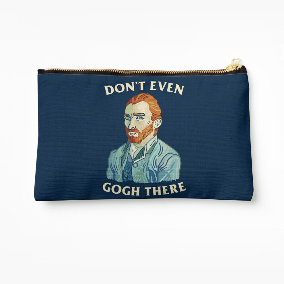 Whibos Makeup Bag Don't Even Gogh There Cosmetic Organizer Tyvek Paper Bags Zipper Pouch