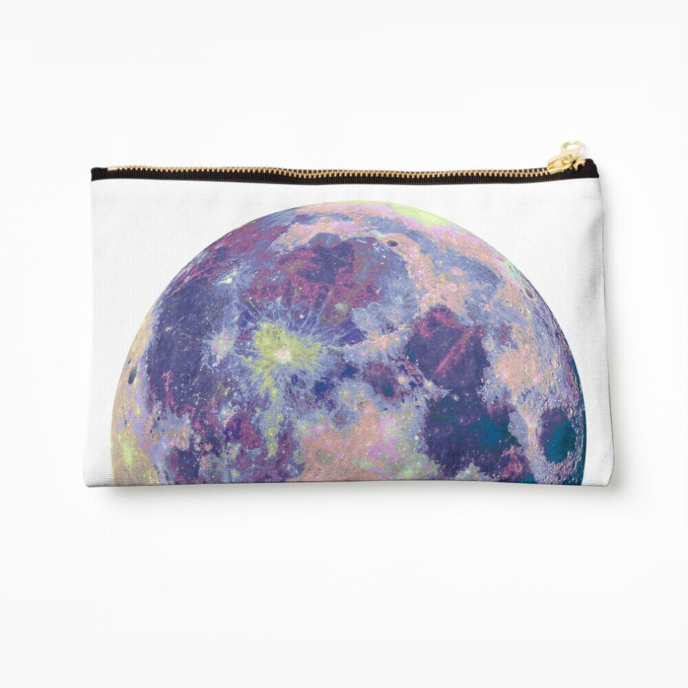 Whibos Makeup Bag Moon Cosmetic Organizer Tyvek Paper Bags Zipper Pouch