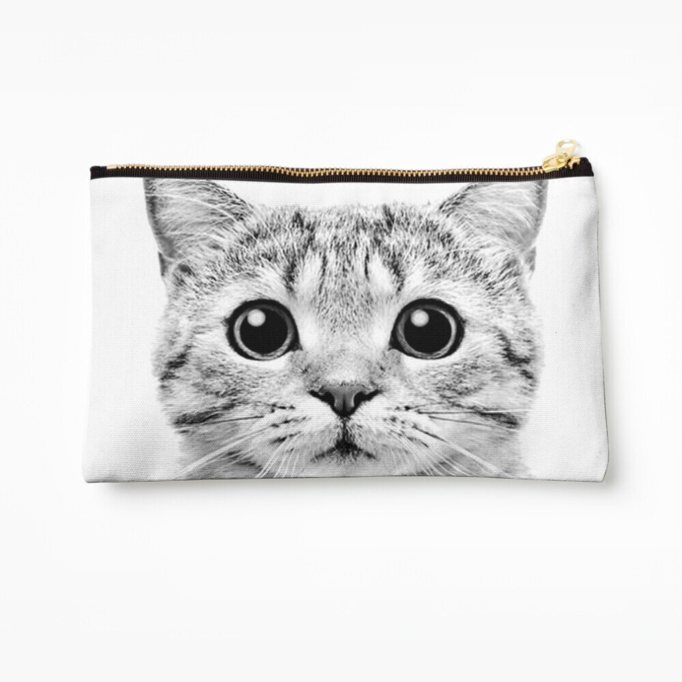 Whibos Makeup Bag Cat - Faces Cosmetic Organizer Tyvek Paper Bags Zipper Pouch