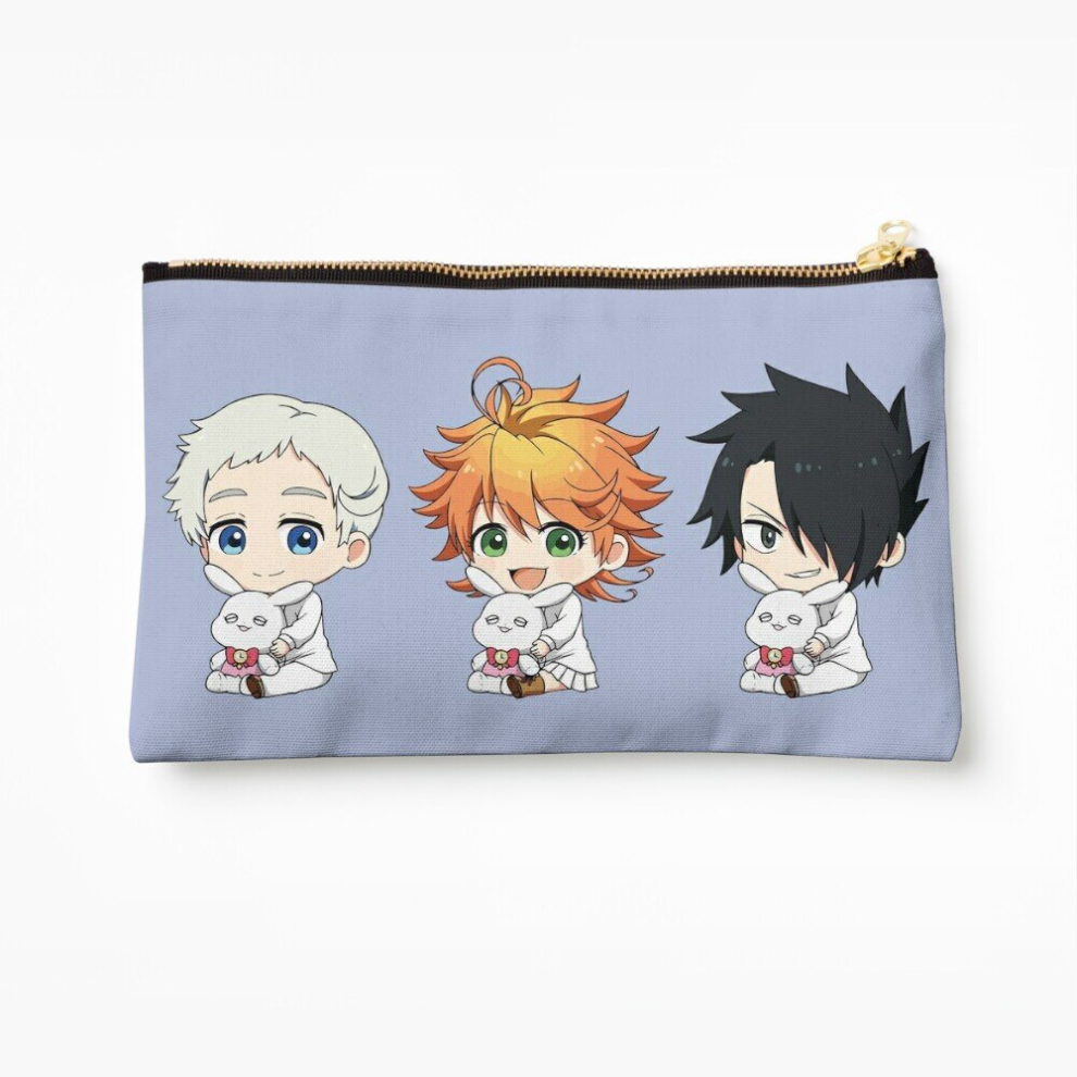 Whibos Makeup Bag The Promised Neverland Chibis Cosmetic Organizer Tyvek Paper Bags Zipper Pouch
