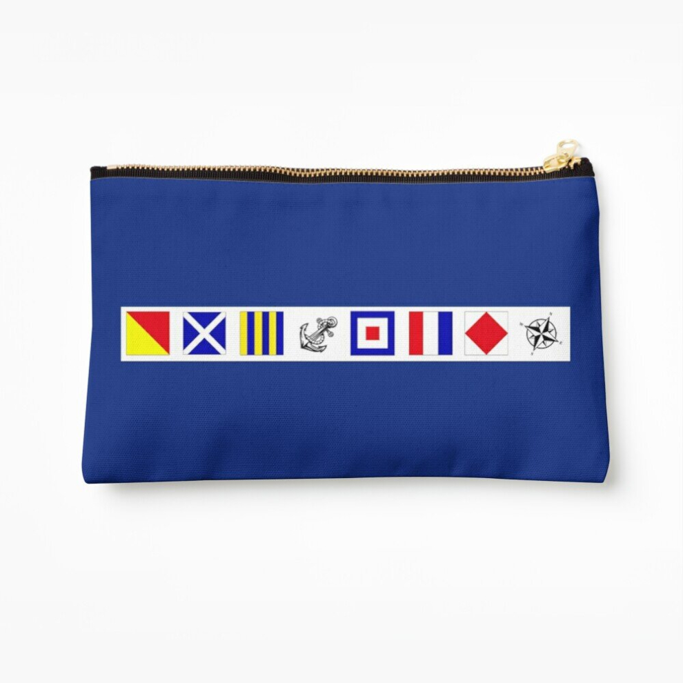 Whibos Makeup Bag Salty Nautical Flags Cosmetic Organizer Tyvek Paper Bags Zipper Pouch