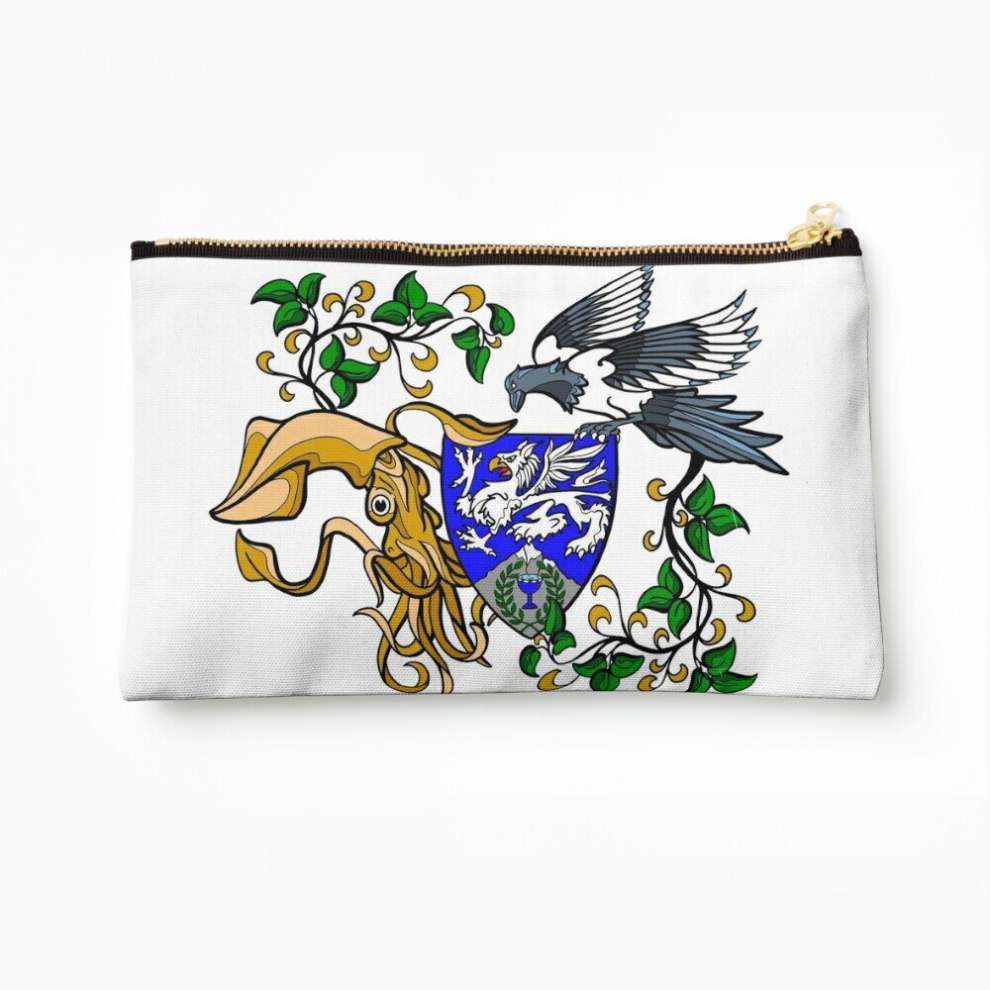 Whibos Makeup Bag The Squid And The Magpie (Large Items) Cosmetic Organizer Tyvek Paper Bags Zipper Pouch