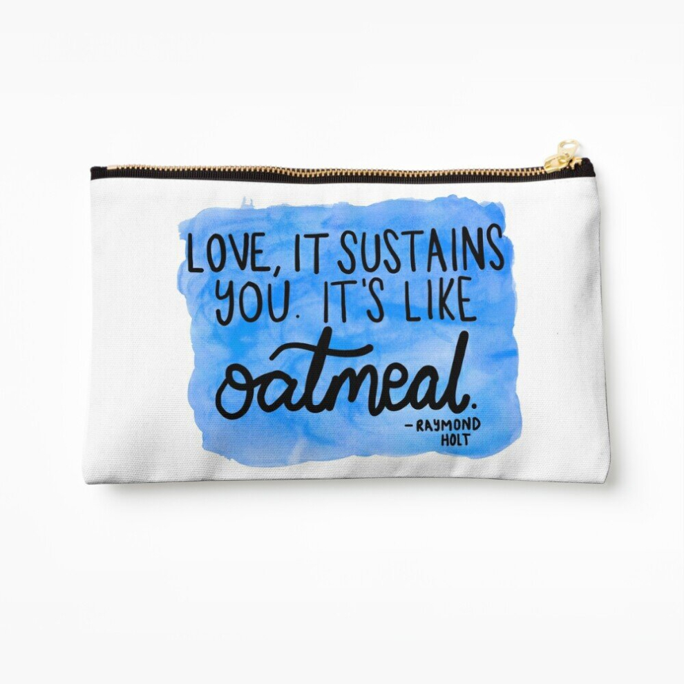 Whibos Makeup Bag Raymond Holt: "It's Like Oatmeal" Cosmetic Organizer Tyvek Paper Bags Zipper Pouch