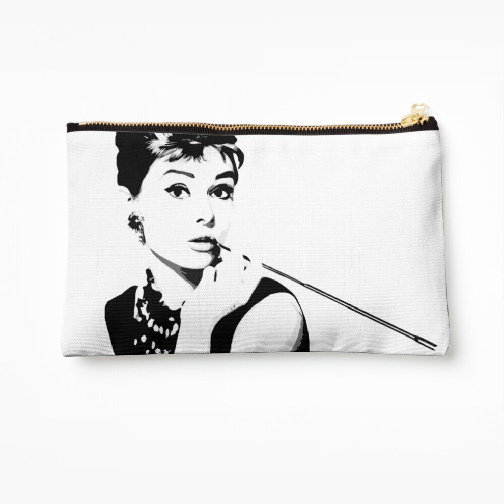 Whibos Makeup Bag Audrey Hepburn Portrait Art Cosmetic Organizer Tyvek Paper Bags Zipper Pouch