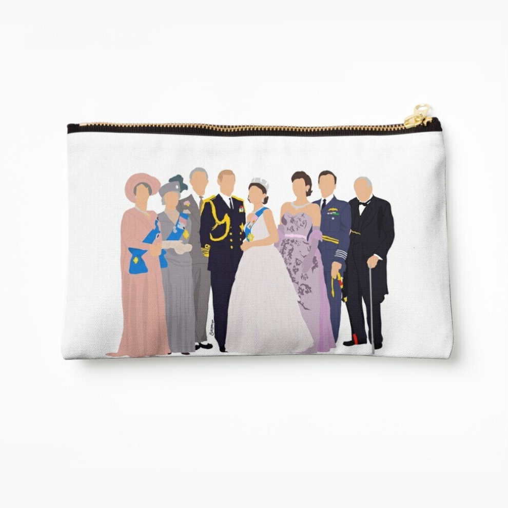 Whibos Makeup Bag The Crown Season 1 Netflix Show Cosmetic Organizer Tyvek Paper Bags Zipper Pouch