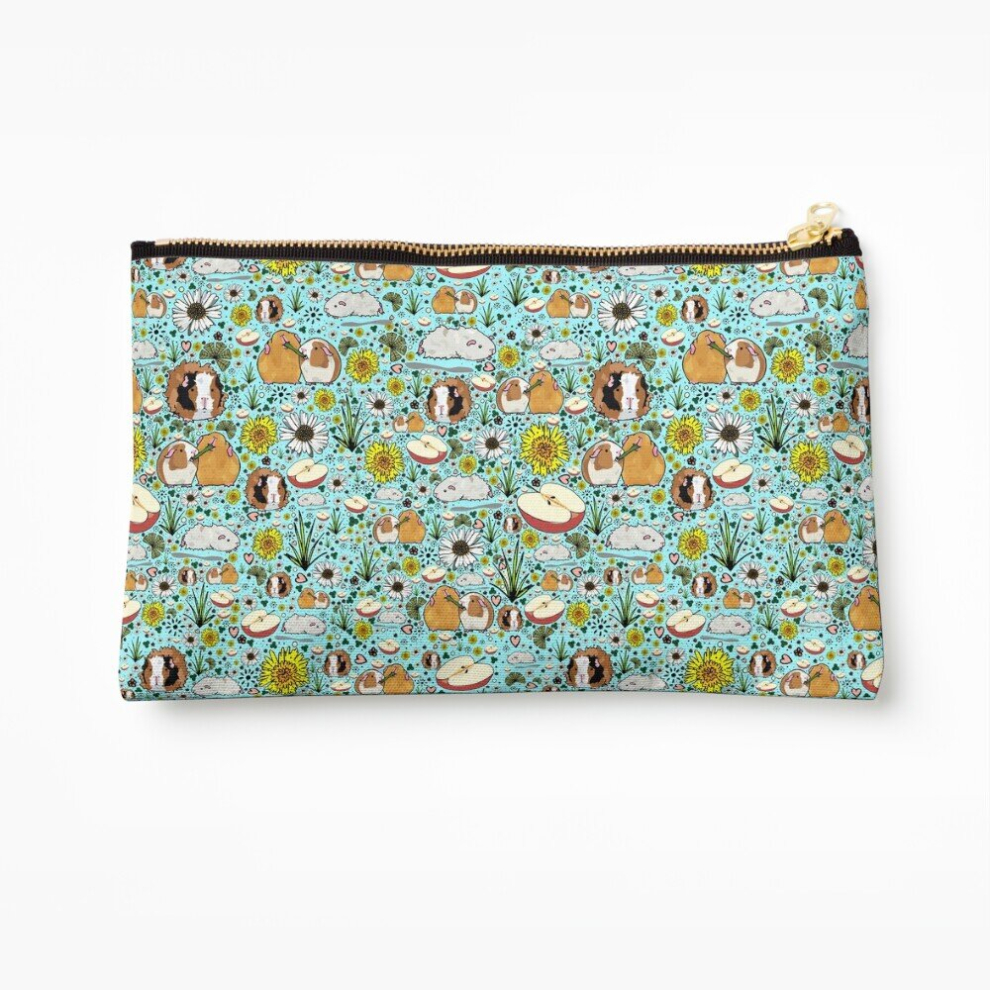Whibos Blue Makeup Bag Guinea Pigs In Cosmetic Organizer Tyvek Paper Bags Zipper Pouch