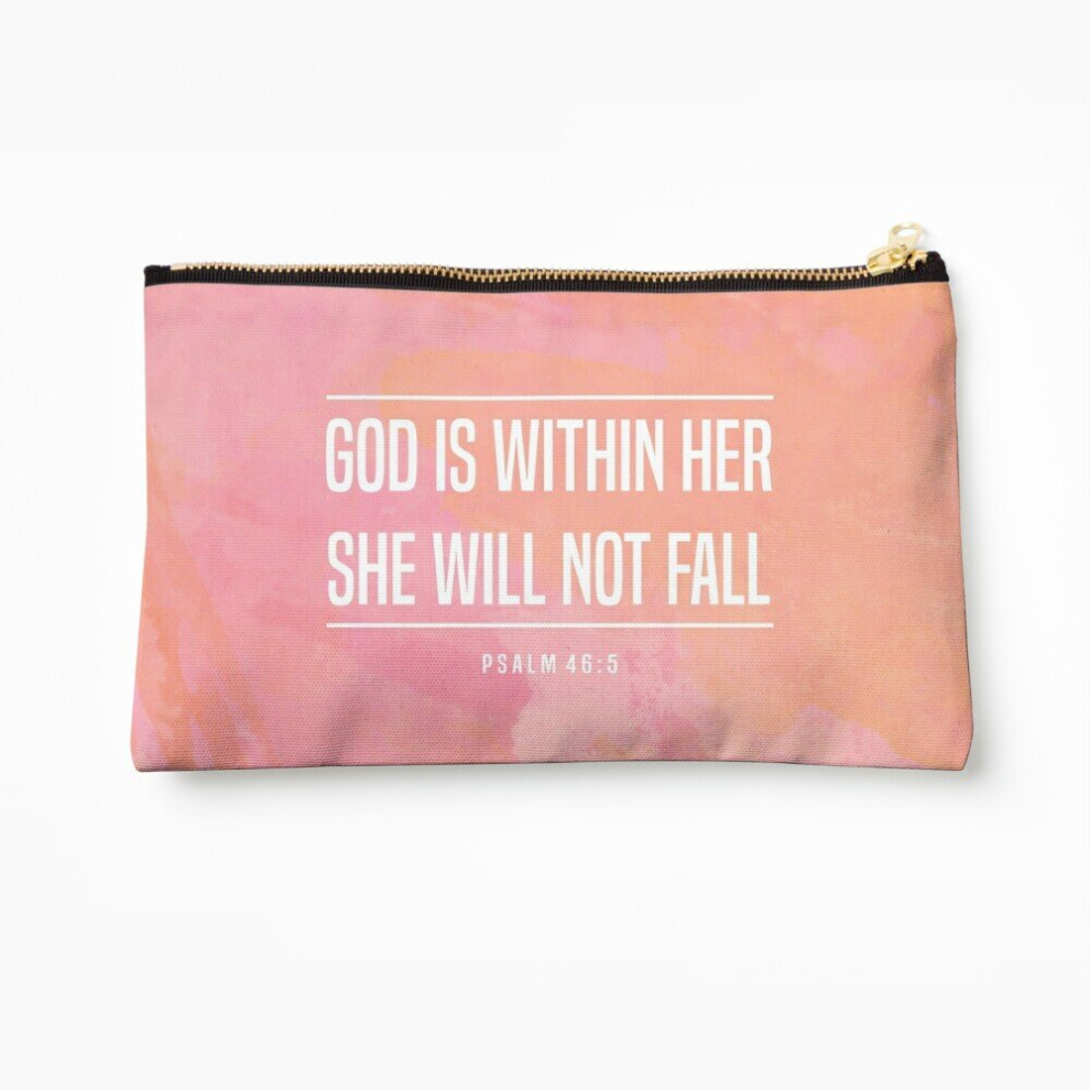 Whibos Makeup Bag Christian Quote Cosmetic Organizer Tyvek Paper Bags Zipper Pouch
