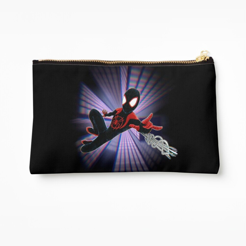 Whibos Makeup Bag Miles Morales Spider-Verse Cosmetic Organizer Tyvek Paper Bags Zipper Pouch