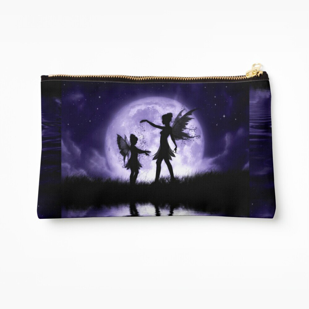 Whibos Makeup Bag Fairy Sisters Cosmetic Organizer Tyvek Paper Bags Zipper Pouch