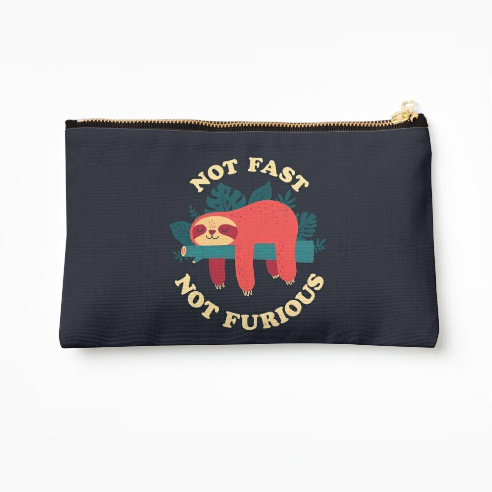 Whibos Makeup Bag Not Fast, Not Furious Cosmetic Organizer Tyvek Paper Bags Zipper Pouch