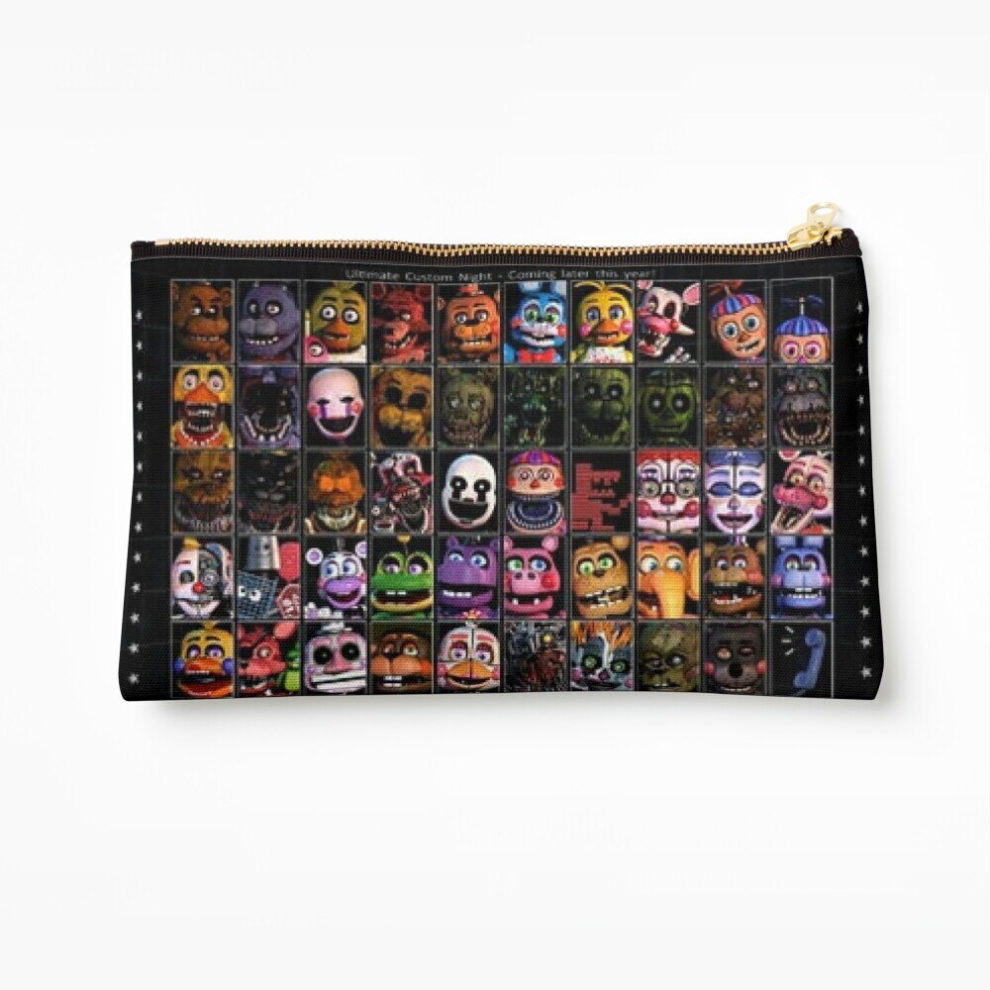 Whibos Makeup Bag Fnaf Characters Cosmetic Organizer Tyvek Paper Bags Zipper Pouch