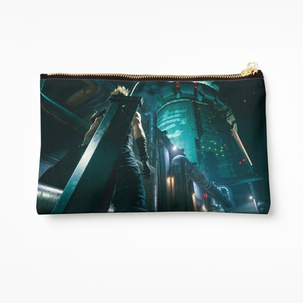 Whibos Makeup Bag Cloud Strife - Mako Reactor 1 [Remake] Cosmetic Organizer Tyvek Paper Bags Zipper Pouch
