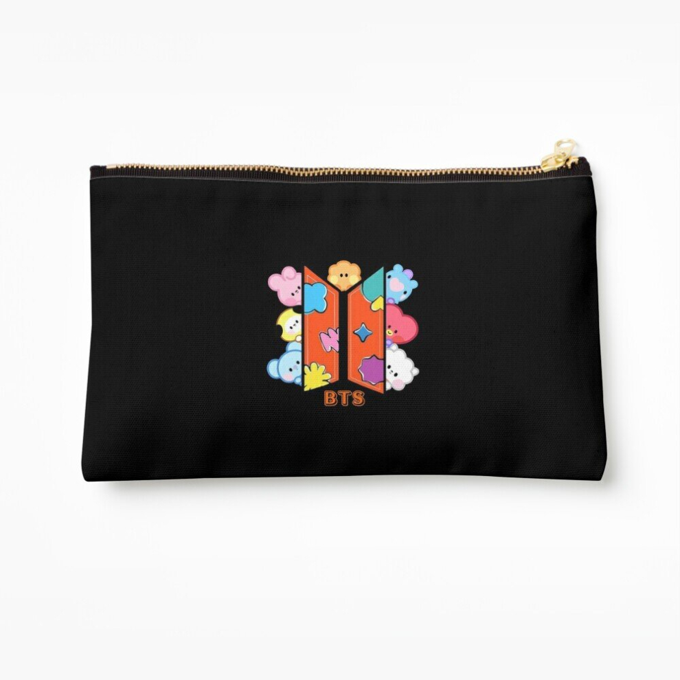 Whibos Makeup Bag Cute Kawaii Baby Bts Bt21 Character Minini Ptd Cosmetic Organizer Tyvek Paper Bags Zipper Pouch