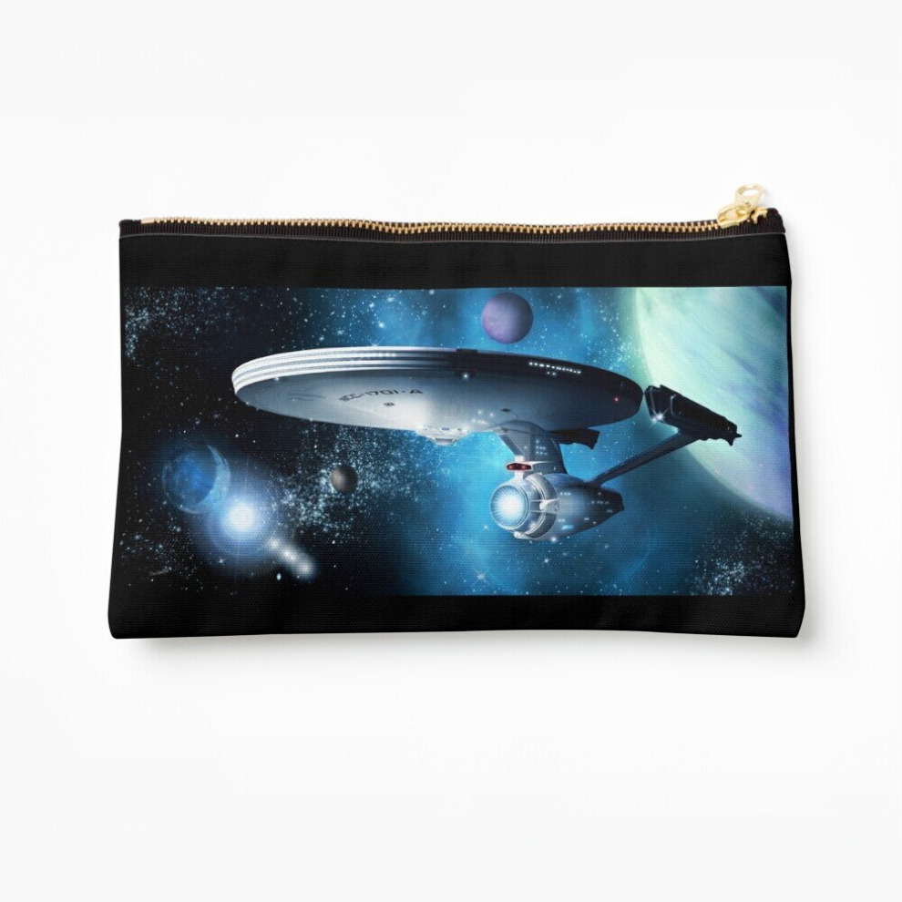 Whibos Makeup Bag Enterprise A - Where Silence Has Lease Cosmetic Organizer Tyvek Paper Bags Zipper Pouch