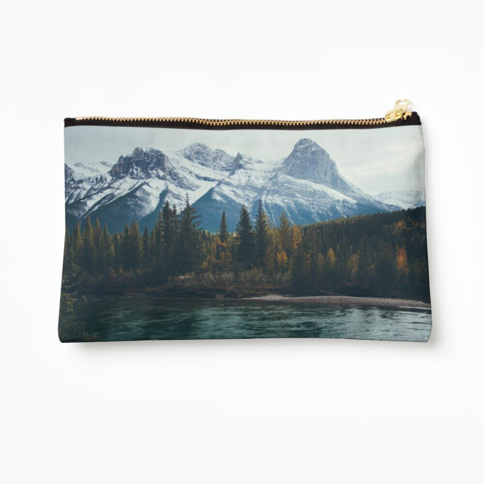 Whibos Makeup Bag Mountain River Cosmetic Organizer Tyvek Paper Bags Zipper Pouch