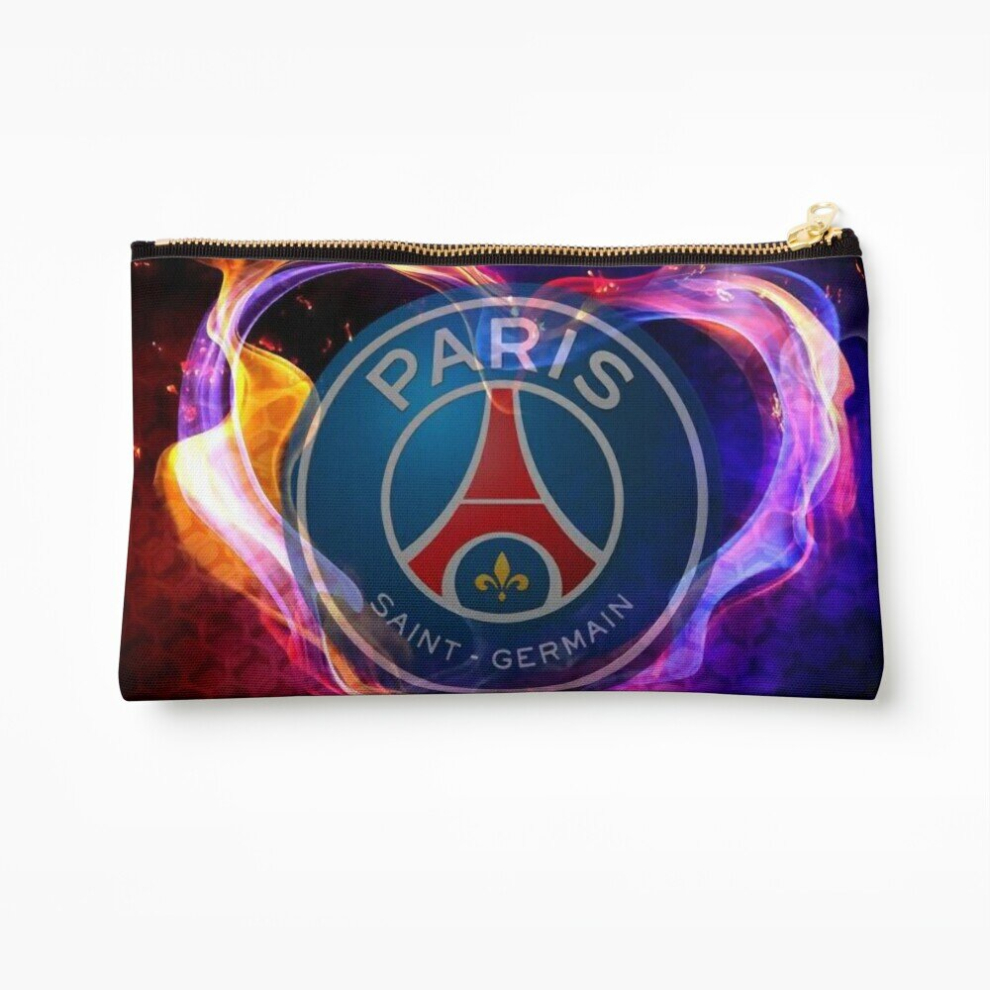 Whibos Makeup Bag Paris Saint-Germain Football Club Cosmetic Organizer Tyvek Paper Bags Zipper Pouch