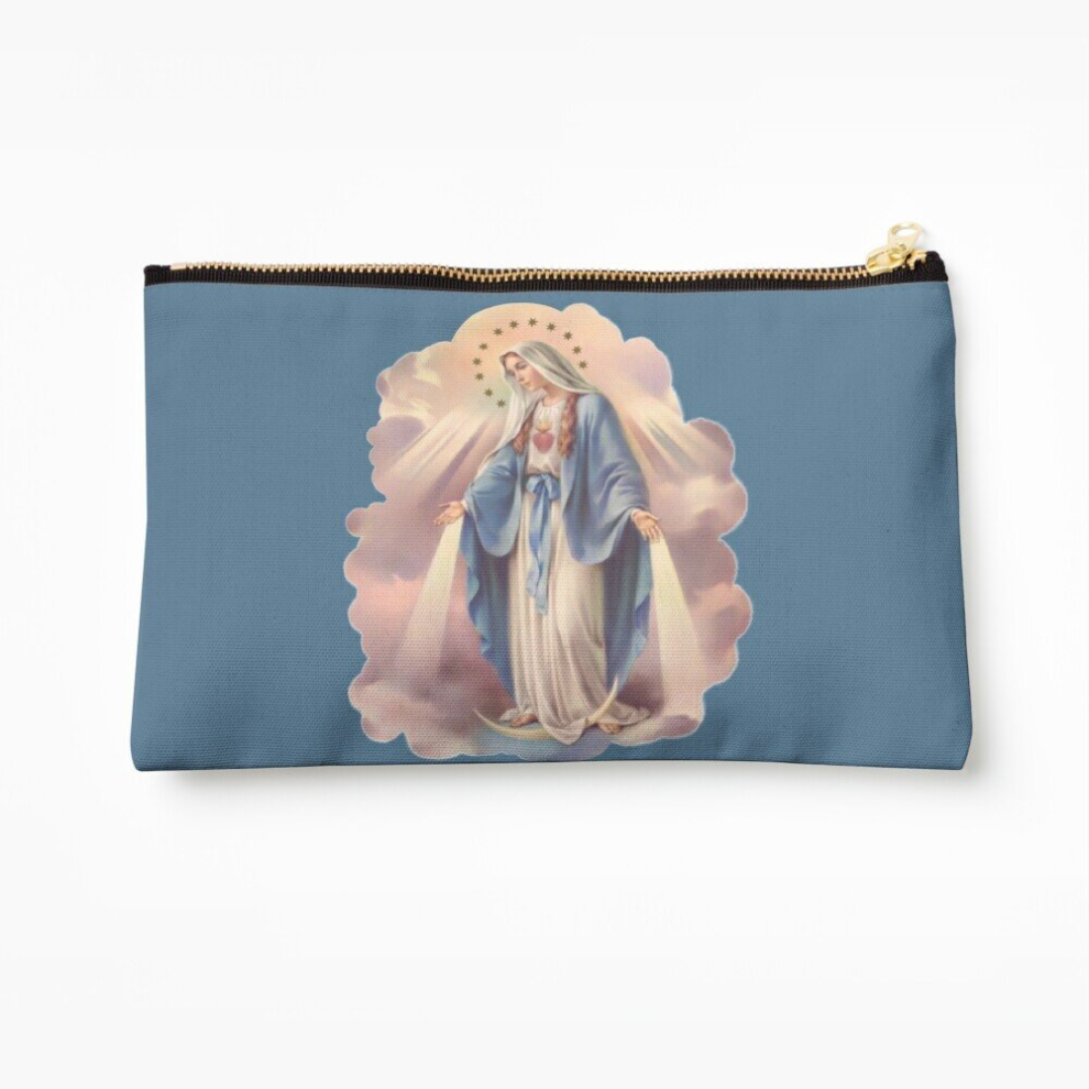 Whibos Makeup Bag Our Lady Of Grace Cosmetic Organizer Tyvek Paper Bags Zipper Pouch