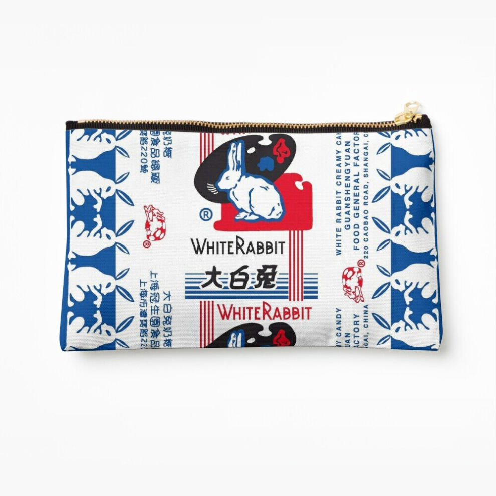 Whibos White Makeup Bag Rabbit Candy Cosmetic Organizer Tyvek Paper Bags Zipper Pouch