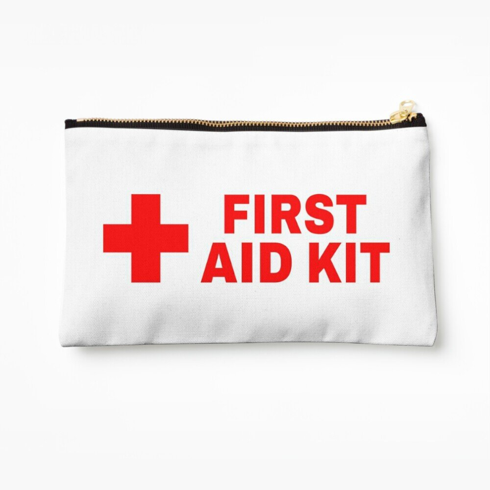 Whibos Makeup Bag White First Aid Kit Cosmetic Organizer Tyvek Paper Bags Zipper Pouch