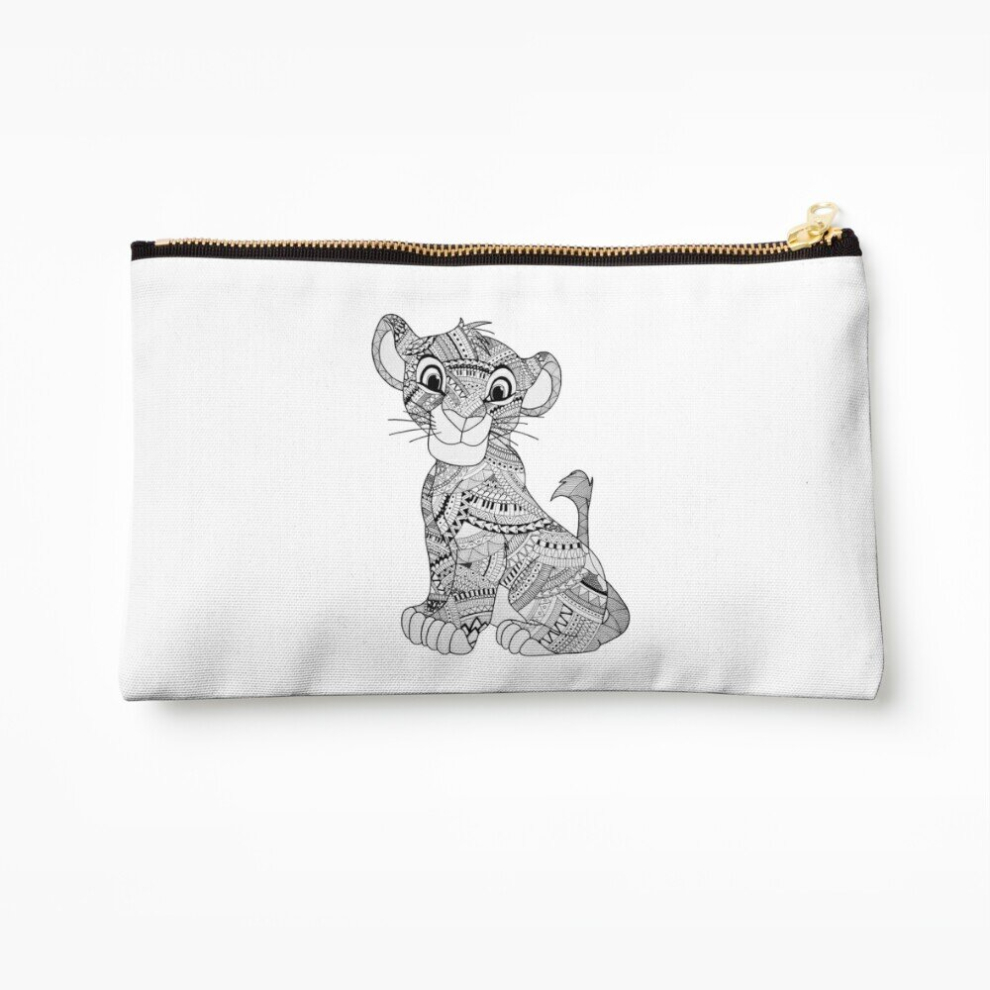 Whibos Makeup Bag Simba- The Lion King Cosmetic Organizer Tyvek Paper Bags Zipper Pouch