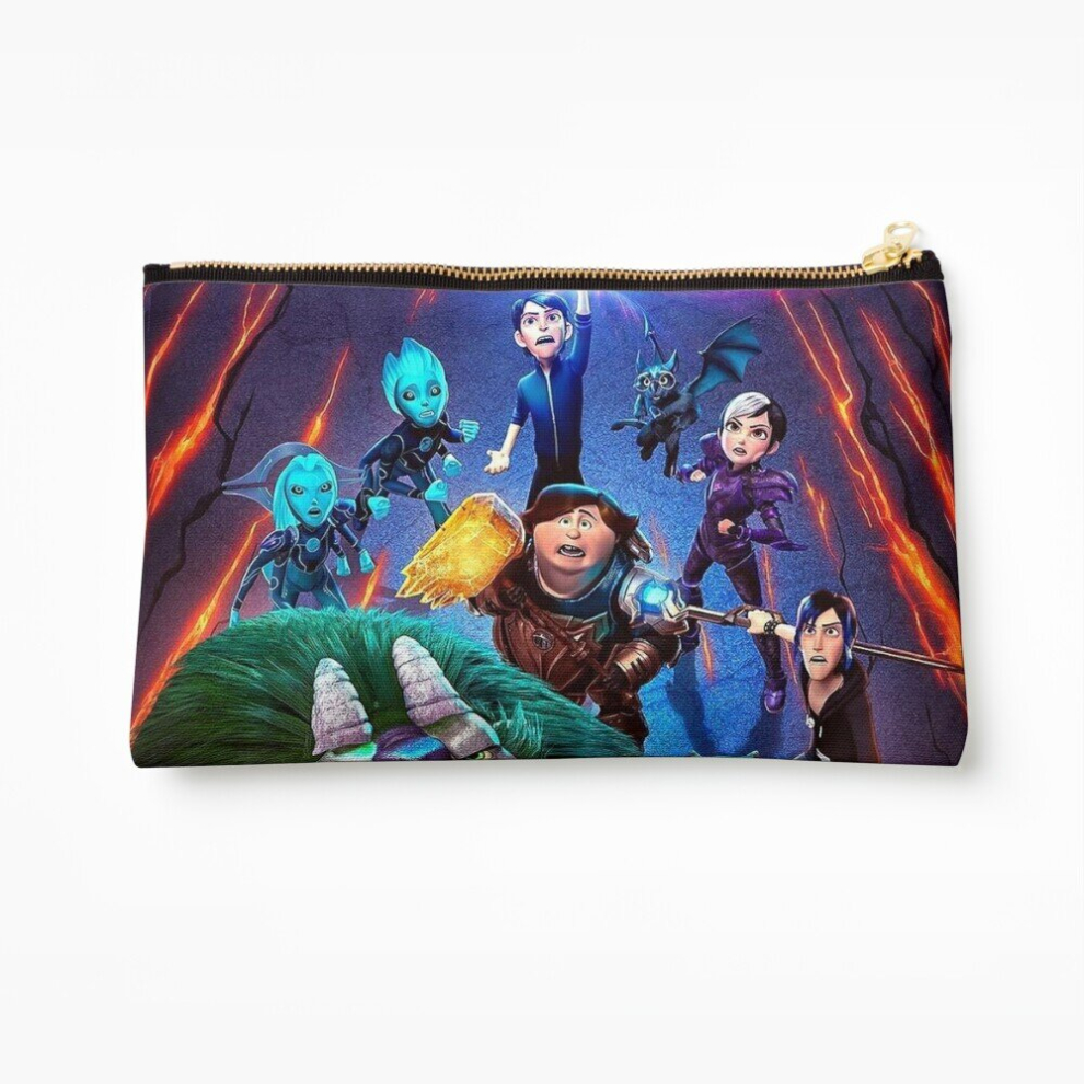 Whibos Makeup Bag Trollhunters Rise Of The Titans Cosmetic Organizer Tyvek Paper Bags Zipper Pouch