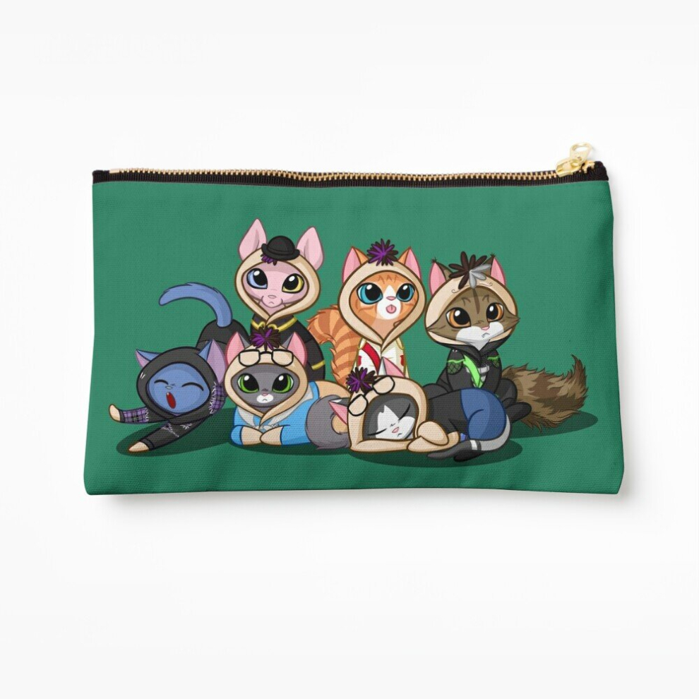 Whibos Makeup Bag Cat Sanders Sides Onesies - All Sides Cosmetic Organizer Tyvek Paper Bags Zipper Pouch