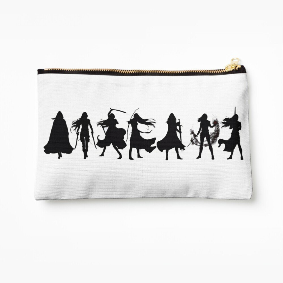 Whibos Makeup Bag Throne Of Glass Cover Silhouettes Cosmetic Organizer Tyvek Paper Bags Zipper Pouch