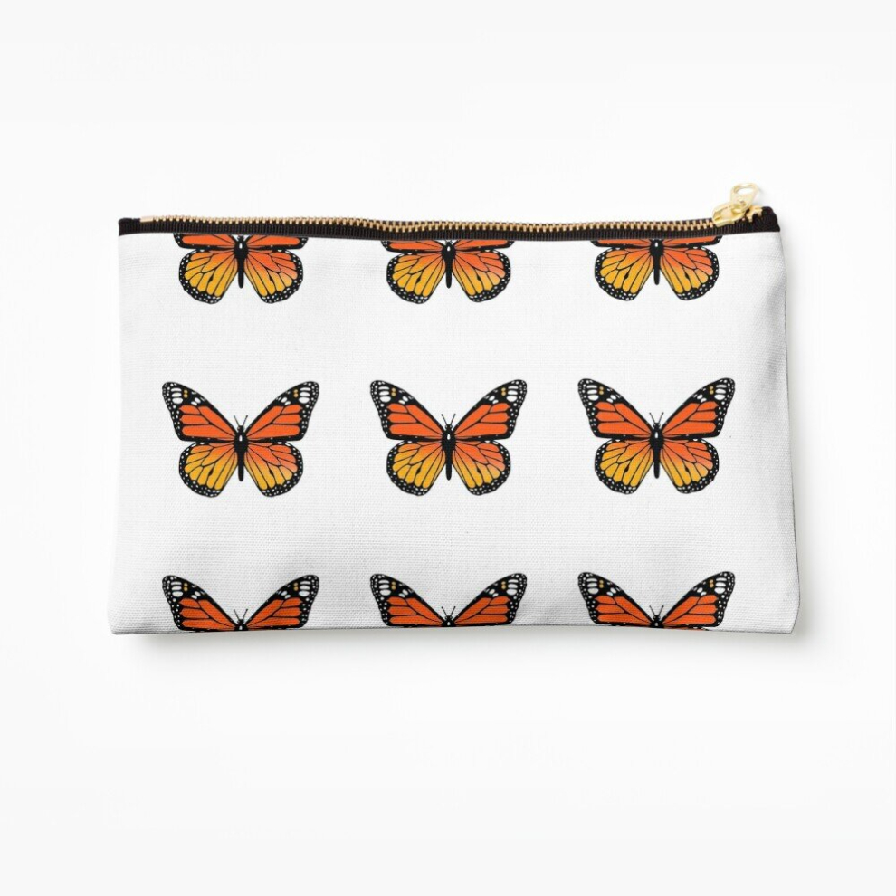 Whibos Makeup Bag Monarch Butterfly Pack Cosmetic Organizer Tyvek Paper Bags Zipper Pouch