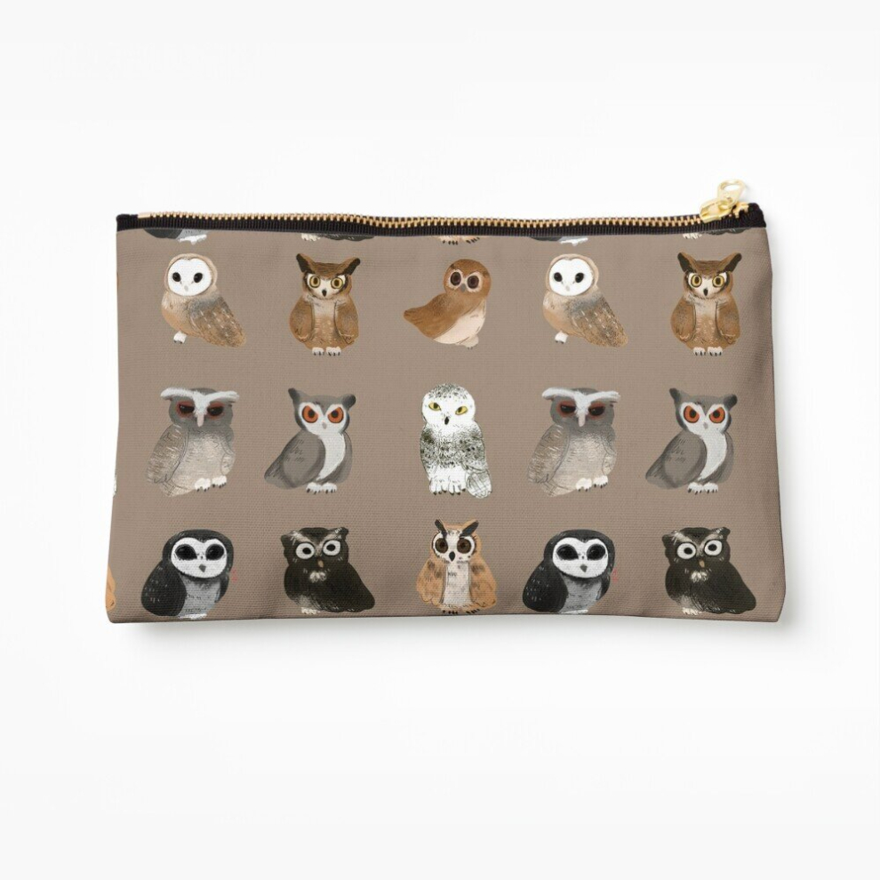 Whibos Makeup Bag All Different Kinds Of Hoots! Cosmetic Organizer Tyvek Paper Bags Zipper Pouch