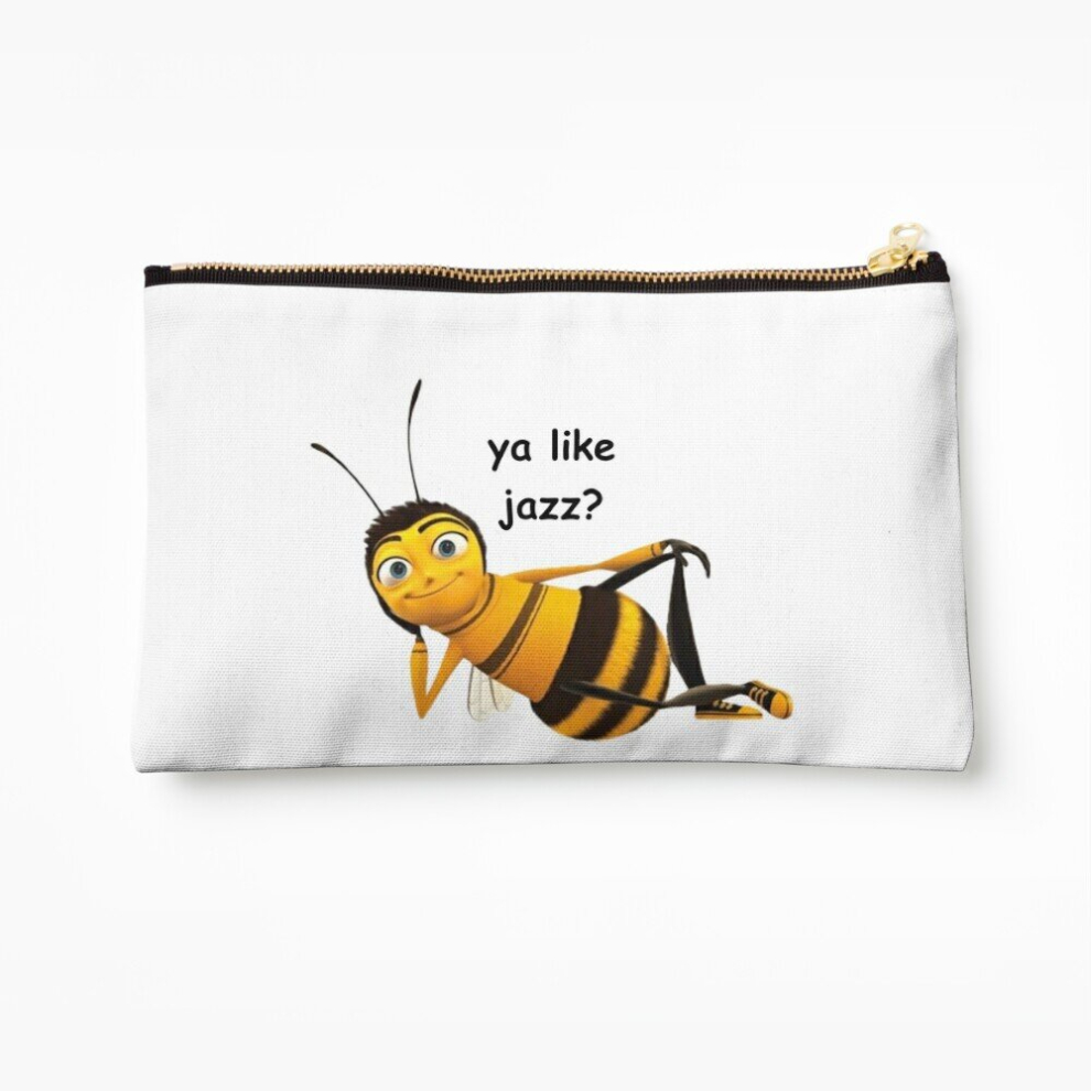 Whibos Makeup Bag Bee Movie - "Ya Like Jazz" Cosmetic Organizer Tyvek Paper Bags Zipper Pouch