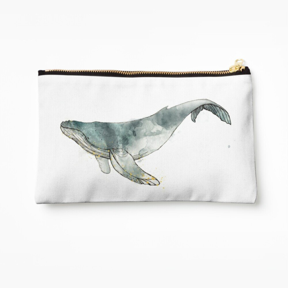 Whibos Makeup Bag Humpback Whale Cosmetic Organizer Tyvek Paper Bags Zipper Pouch