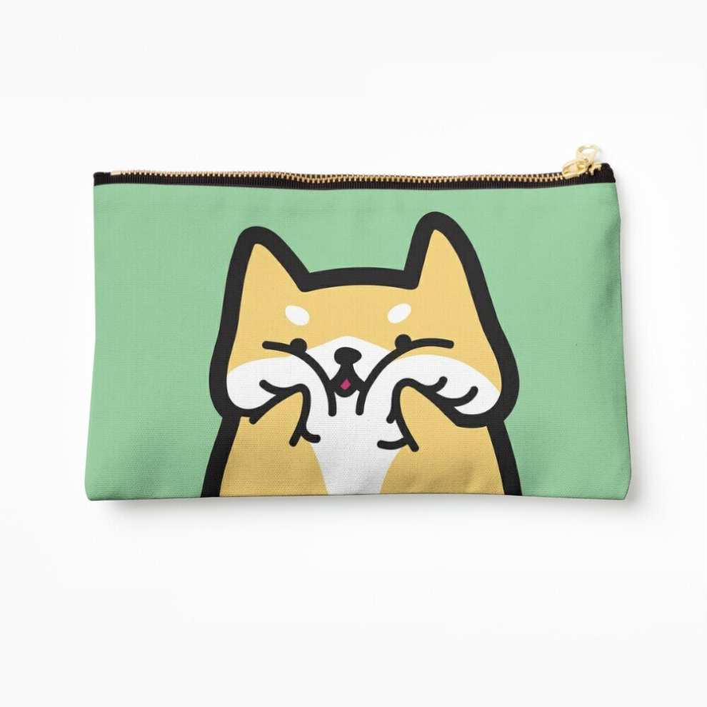 Whibos Makeup Bag Squishy Face Shiba Inu Cosmetic Organizer Tyvek Paper Bags Zipper Pouch