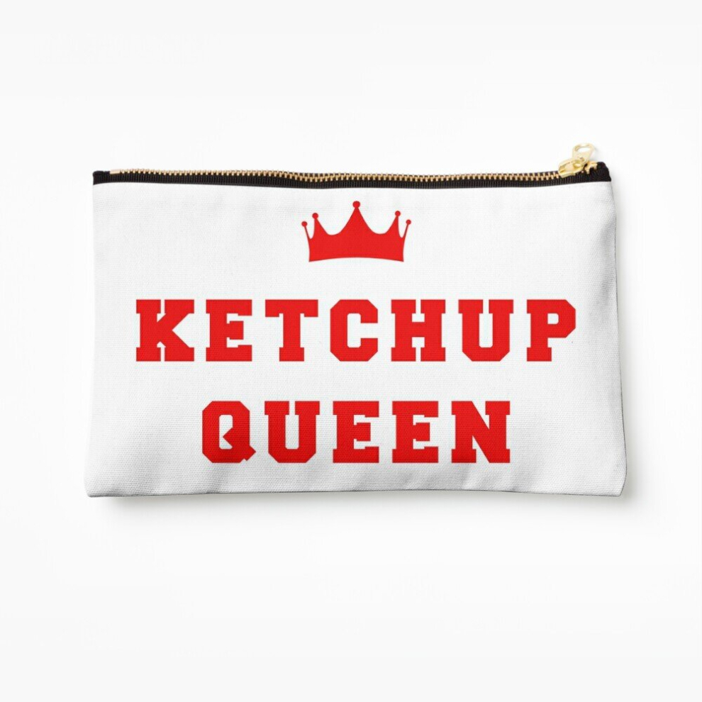 Whibos Makeup Bag Ketchup Queen Cosmetic Organizer Tyvek Paper Bags Zipper Pouch