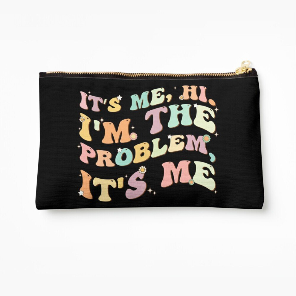 Whibos Makeup Bag Its Me Hi Im The Problem Its Me Cosmetic Organizer Tyvek Paper Bags Zipper Pouch
