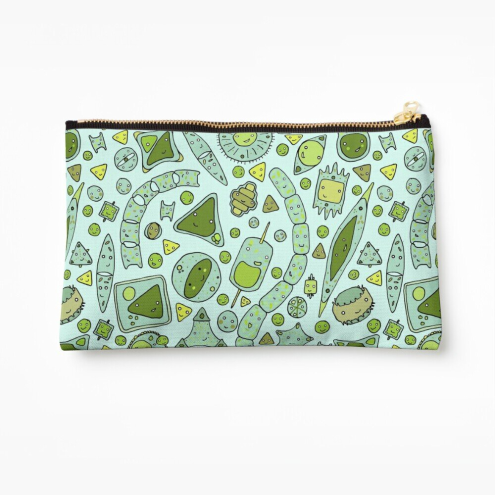 Whibos Makeup Bag Tessellating Diatoms For Skirts, Duvets, Notebooks, Graphic Tees Etc Cosmetic Organizer Tyvek Paper Bags Zipper Pouch