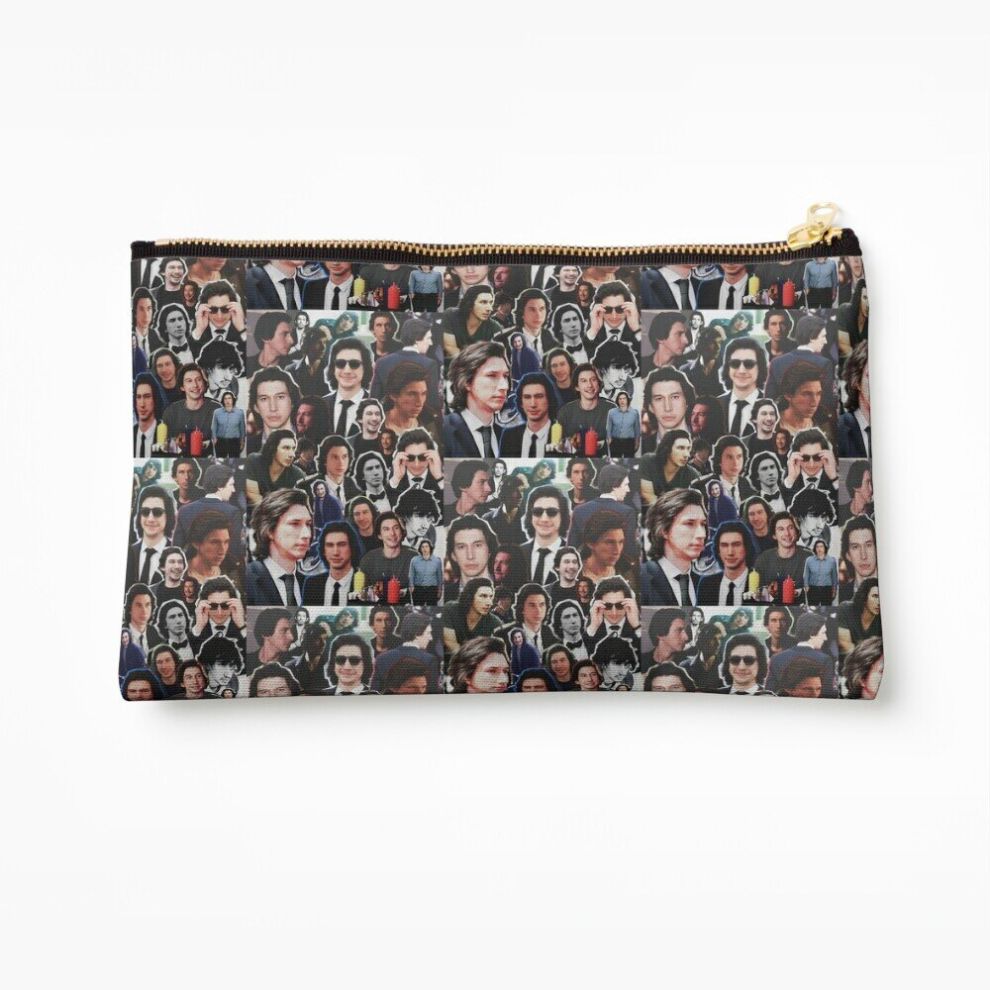 Whibos Makeup Bag Assorted Adam Driver Collage Cosmetic Organizer Tyvek Paper Bags Zipper Pouch