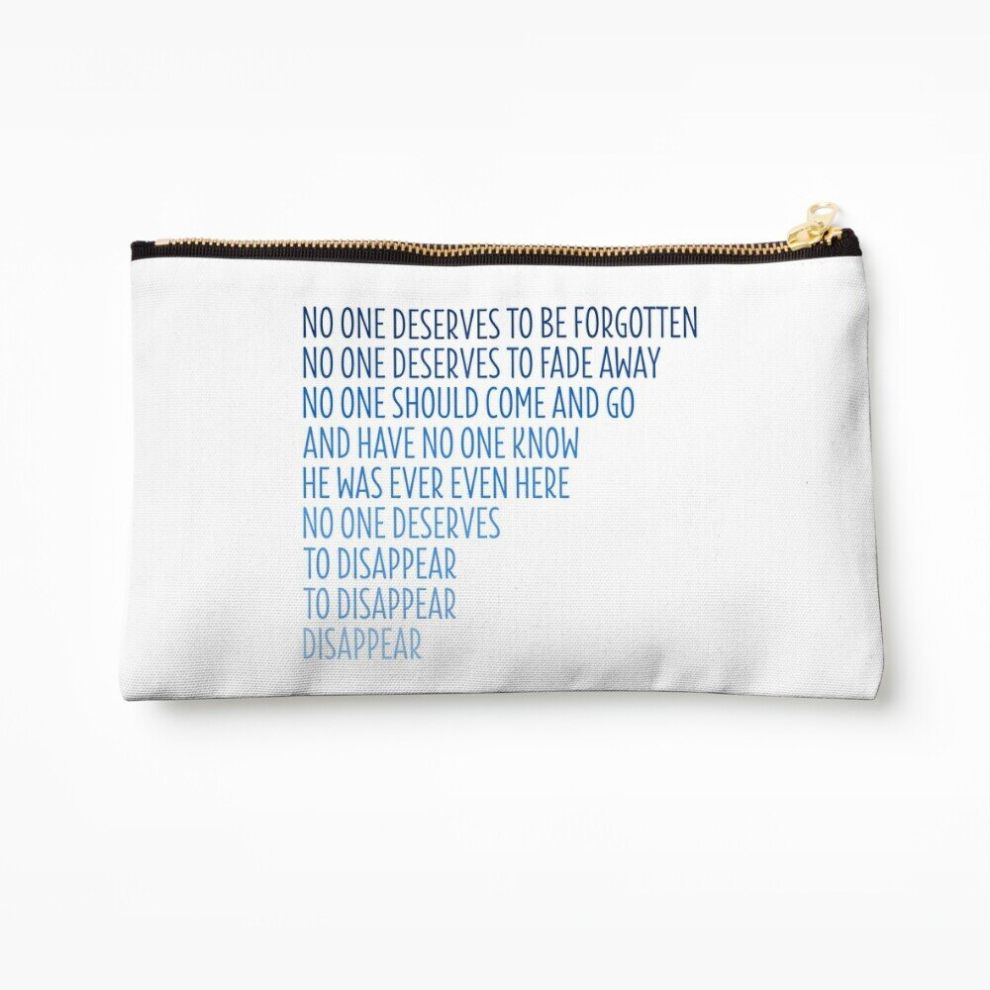 Whibos Makeup Bag Dear Evan Hansen: Disappear Cosmetic Organizer Tyvek Paper Bags Zipper Pouch